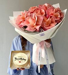 Сет "Бенто и 7 роз"