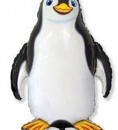 Фольгированный шар - Черный пингвиненок - 32"